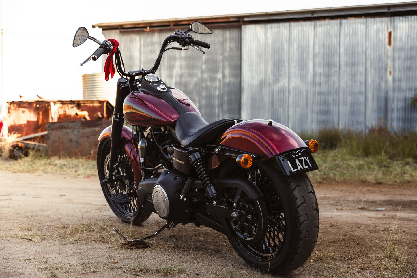 SOLD: Harley-Davidson Red Signature Dyna